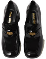 Purchase MIU MIU 缪缪 時尚圓頭 粗跟 高跟鞋 女款 黑色