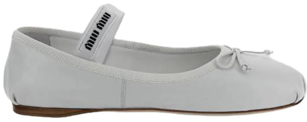 (W) MIU MIU Punta Tonda Casual ''Bianco'' 5F794D_XUU_F0009 Order (W) MIU MIU Punta Tonda Casual ''Bianco'' 5F794D_XUU_F0009