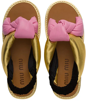 (W) Sandal MIU MIU 'Begonia Rose Emas' 5X111D_0K7_F00MO_F_M005 Shop (W) Sandal MIU MIU 'Begonia Rose Emas' 5X111D_0K7_F00MO_F_M005