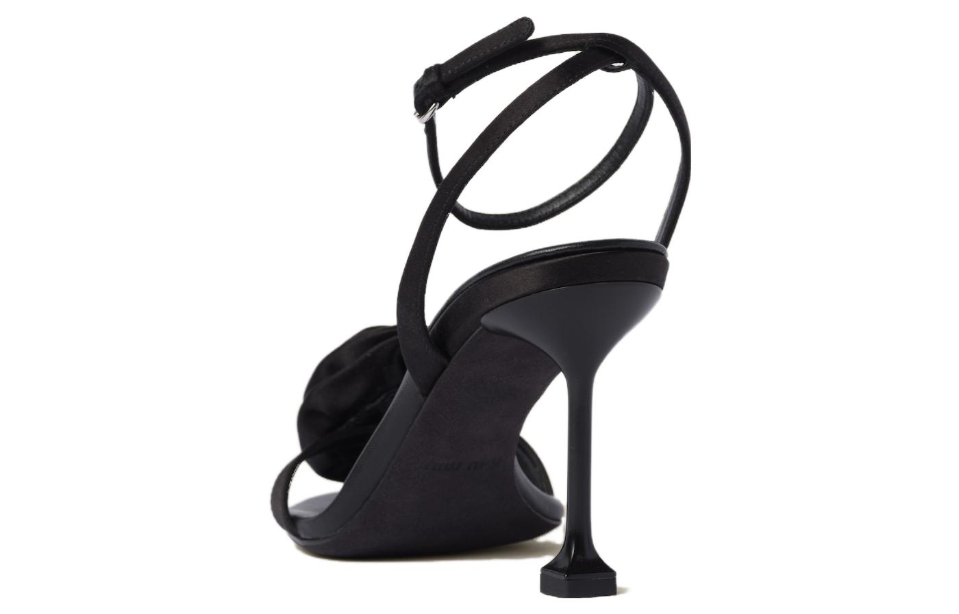 Purchase MIU MIU 缪缪 簡約優雅 一字帶涼鞋 8.5cm 女款 黑色