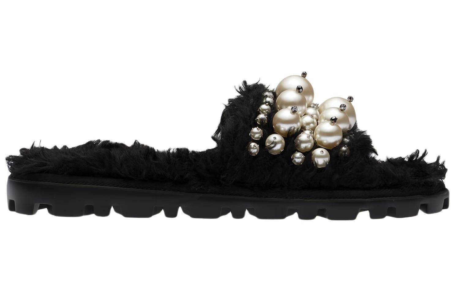 Order (W) Sandalias MIU MIU 'Perla Falsa Negra' 5XX535_324_F0002_F_010