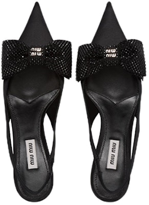 (Women) MIU MIU Satin Bow High Heels 'Black' 5I811D_ZIZ_F0002_F_055 Shop (Women) MIU MIU Satin Bow High Heels 'Black' 5I811D_ZIZ_F0002_F_055