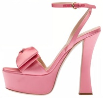(Women) MIU MIU Satin Bow Platform Fashion Sandal 'Pink' 5XP893_ZIZ_F0410_F_135 (Women) MIU MIU Satin Bow Platform Fashion Sandal 'Pink' 5XP893_ZIZ_F0410_F_135