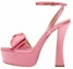 Buy (Women) MIU MIU Satin Bow Platform Fashion Sandal 'Pink' 5XP893_ZIZ_F0410_F_135