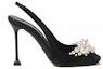 Order (W) MIU MIU Satin Klasik Selesa 10.5cm 'Stiletto Hitam' 5I976D_049_F0002_F_105