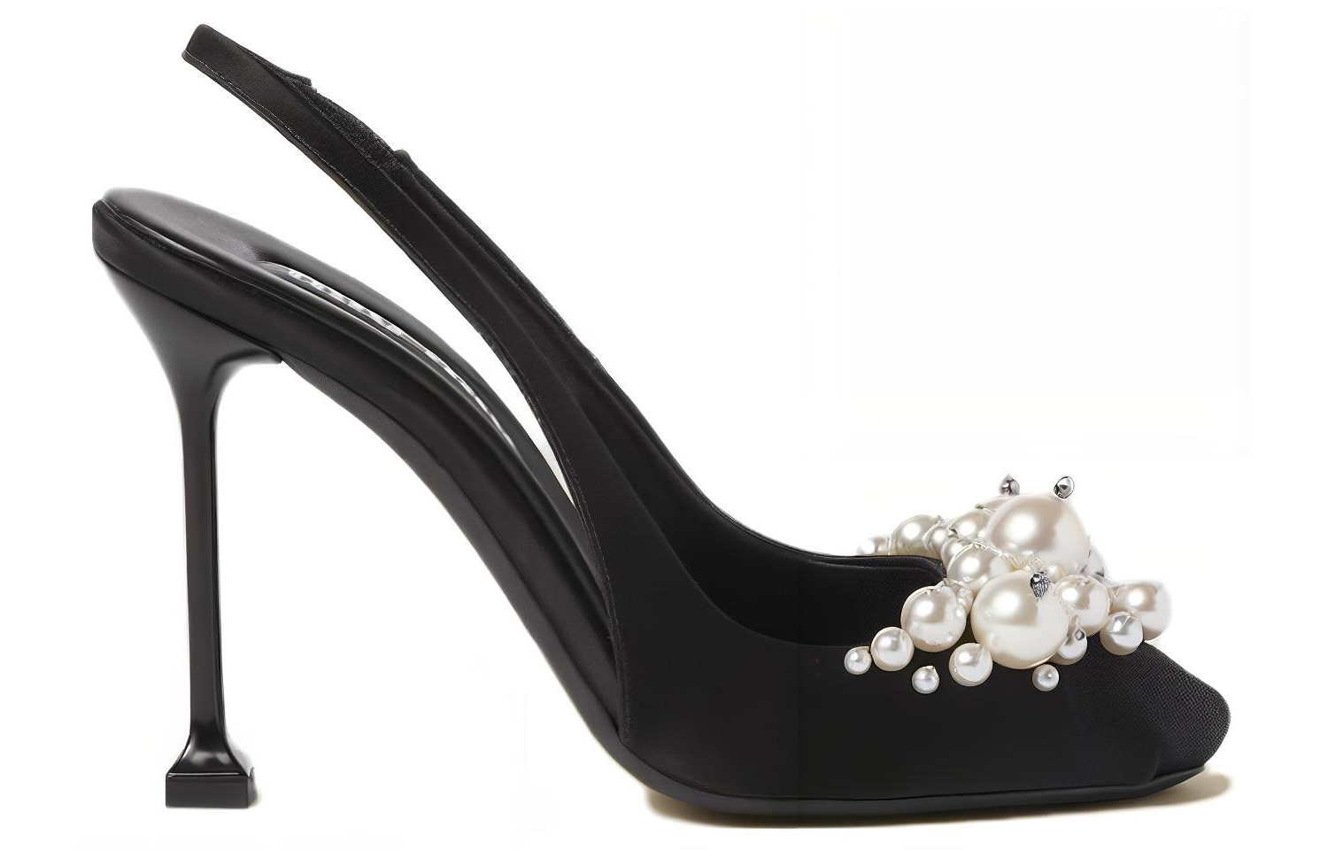 Order (W) MIU MIU Satin Classique Confort 10,5cm ''Escarpins Noirs Stiletto'' 5I976D_049_F0002_F_105