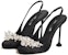(W) MIU MIU Satin Klasik Selesa 10.5cm 'Stiletto Hitam' 5I976D_049_F0002_F_105