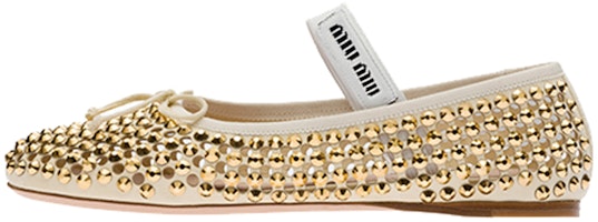 (Women) MIU MIU Satin Flats 'Crystal Yellow' 5F855D_2AWL_F0036_F_M005 (Women) MIU MIU Satin Flats 'Crystal Yellow' 5F855D_2AWL_F0036_F_M005