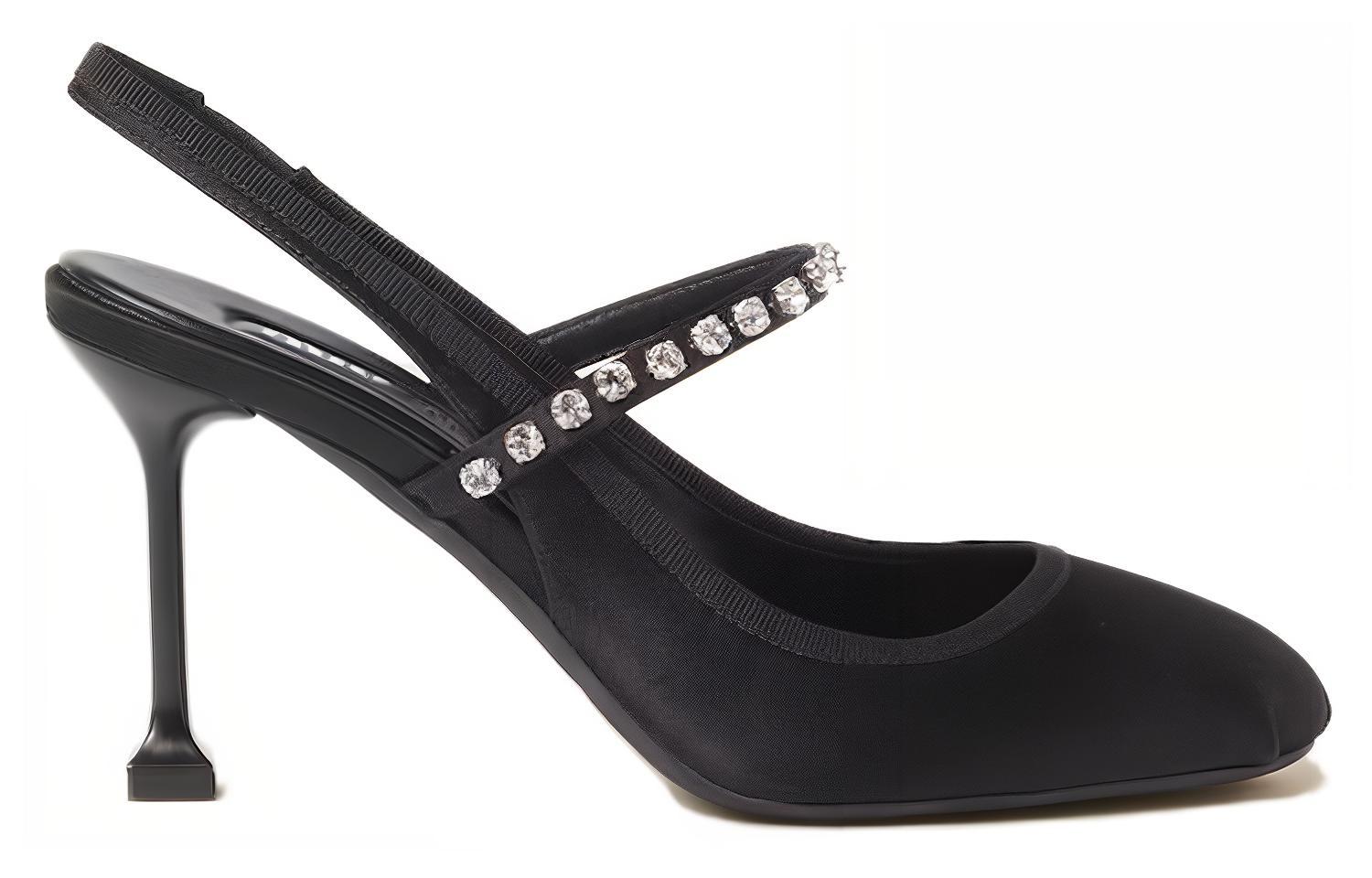 Order (W) MIU MIU Stiletto in Raso 8,5cm ''Nero Moda Comoda'' 5I975D_049_F0002_F_085