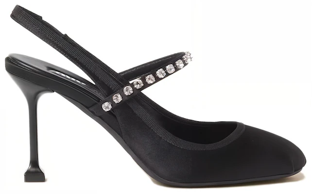 (W) MIU MIU Stiletto in Raso 8,5cm ''Nero Moda Comoda'' 5I975D_049_F0002_F_085 Order (W) MIU MIU Stiletto in Raso 8,5cm ''Nero Moda Comoda'' 5I975D_049_F0002_F_085
