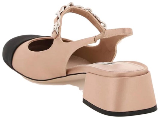 (Women) MIU MIU Satin Two-tone Mary Jane Pumps 'Pink' 5I460D_54Q_F034U Lookbook (Women) MIU MIU Satin Two-tone Mary Jane Pumps 'Pink' 5I460D_54Q_F034U