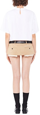 (Women) MIU MIU Sequin Embroidered Cotton Oversized T-Shirt White SS22. MJN378-104J-F0009 Shop (Women) MIU MIU Sequin Embroidered Cotton Oversized T-Shirt White SS22. MJN378-104J-F0009