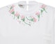 Sizing (Women) MIU MIU Sequin Embroidered Cotton Oversized T-Shirt White SS22. MJN378-104J-F0009