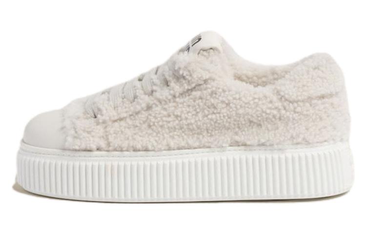 (Women) MIU MIU Shearling Low-Top Sneaker 'White Comfort' 5E988D_173_F0009_F_005