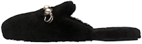 Buy (W) MIU MIU Pantuflas de Piel de Oveja 'Negro' 5S581D_XTZ_F0002_F_005