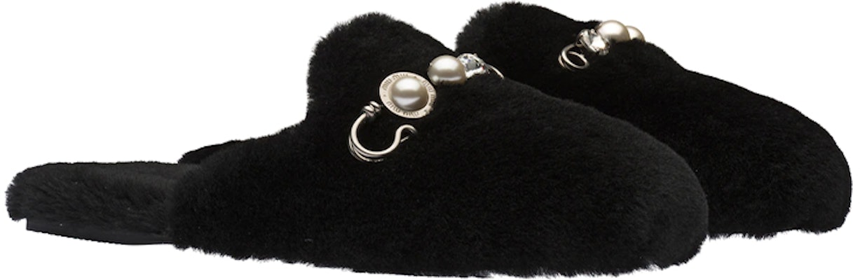 (W) Sandal MIU MIU Shearling 'Hitam' 5S581D_XTZ_F0002_F_005 Order (W) Sandal MIU MIU Shearling 'Hitam' 5S581D_XTZ_F0002_F_005