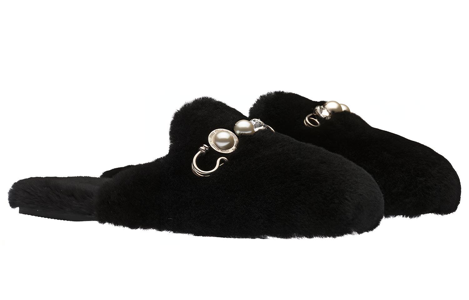 Lookbook (W) MIU MIU Pantuflas de Piel de Oveja 'Negro' 5S581D_XTZ_F0002_F_005