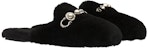 (W) MIU MIU Selipar Bulu 'Hitam' 5S581D_XTZ_F0002_F_005