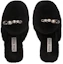 Purchase (W) MIU MIU Pantuflas de Piel de Oveja 'Negro' 5S581D_XTZ_F0002_F_005