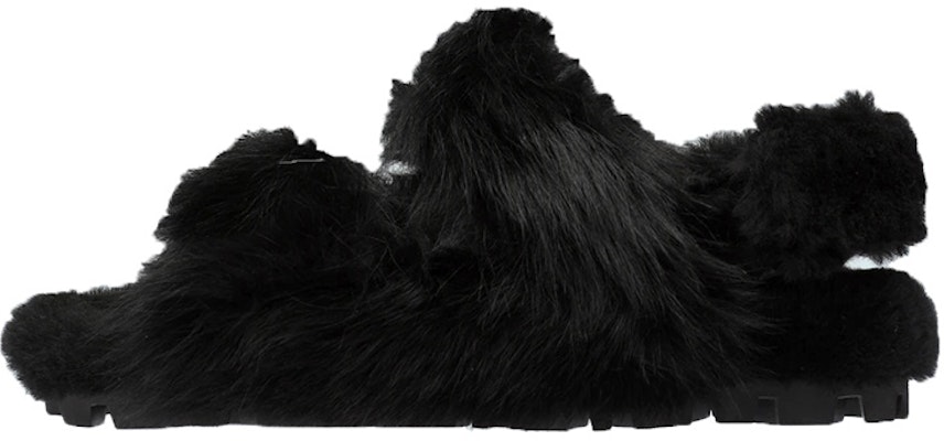 (Women) MIU MIU Shearling Slides 'Black' 5X579D_173_F0002_F_A010 Buy (Women) MIU MIU Shearling Slides 'Black' 5X579D_173_F0002_F_A010