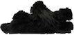 (W) MIU MIU Shearling Slides 'Hitam' 5X579D_173_F0002_F_A010