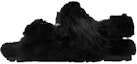 Buy (W) MIU MIU Shearling Slides 'Hitam' 5X579D_173_F0002_F_A010