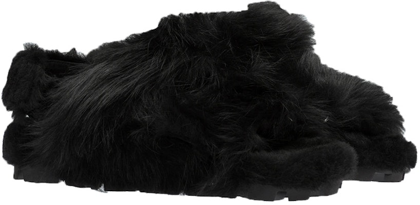 (Women) MIU MIU Shearling Slides 'Black' 5X579D_173_F0002_F_A010 Order (Women) MIU MIU Shearling Slides 'Black' 5X579D_173_F0002_F_A010