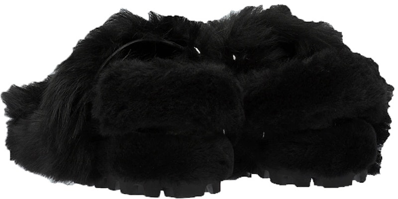 (Women) MIU MIU Shearling Slides 'Black' 5X579D_173_F0002_F_A010 Lookbook (Women) MIU MIU Shearling Slides 'Black' 5X579D_173_F0002_F_A010