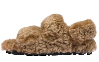 (Women) MIU MIU Shearling Slides 'Brown Fashion Trend' 5X579D_3I3K_F0046_F_010 (Women) MIU MIU Shearling Slides 'Brown Fashion Trend' 5X579D_3I3K_F0046_F_010