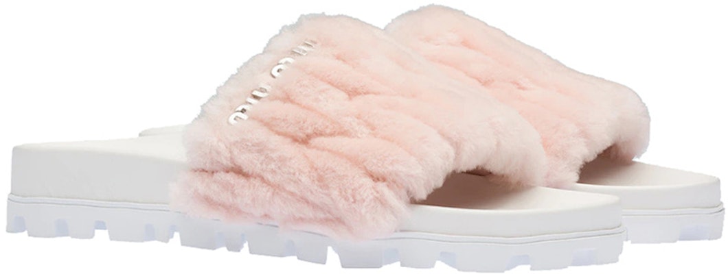 (Women) MIU MIU Shearling Slippers 'Orchid Pink' 5XX522_3LGI_F0615_F_D010 Order (Women) MIU MIU Shearling Slippers 'Orchid Pink' 5XX522_3LGI_F0615_F_D010