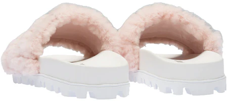 Shop MIU MIU 羊皮毛拖鞋 女性款 蘭花粉