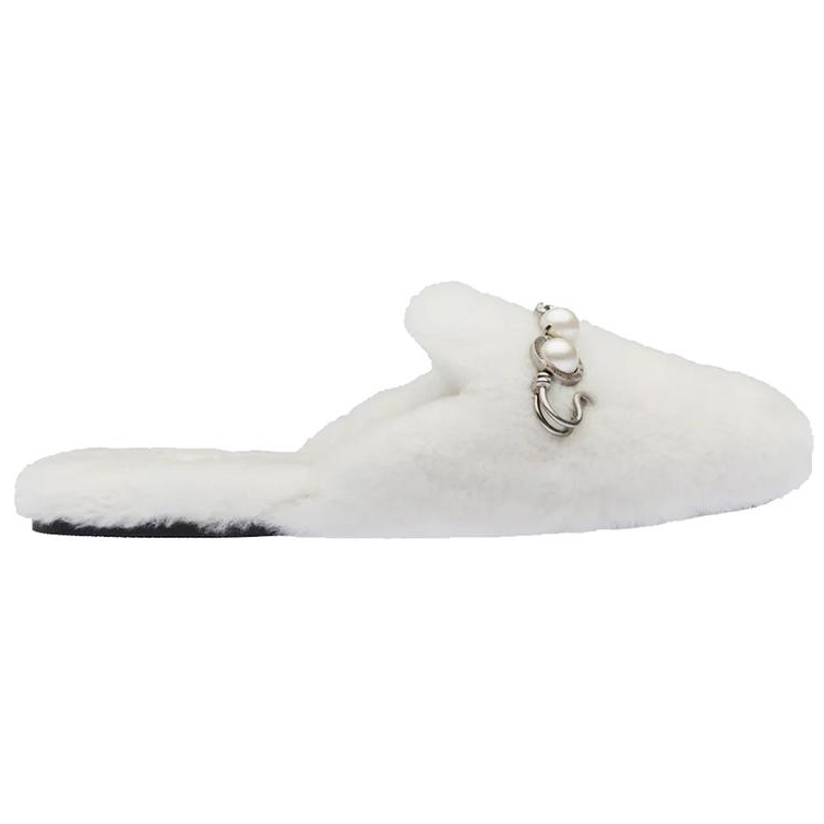 Order (Women) MIU MIU Shearling Slippers 'White' 5S581D_XTZ_F0009_F_005