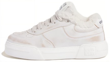 (Women) MIU MIU Sheepskin Low-Top Sneaker 'White Comfort' 5E892D_3LNC_F0009_F_D005 (Women) MIU MIU Sheepskin Low-Top Sneaker 'White Comfort' 5E892D_3LNC_F0009_F_D005