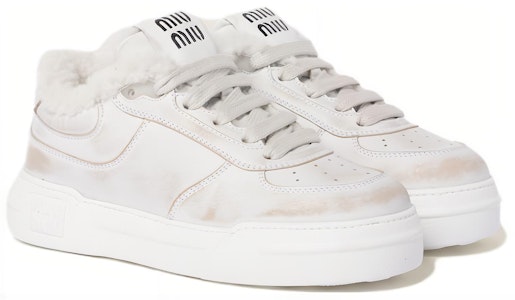 (W) Zapatillas Bajas MIU MIU de Piel de Oveja 'White Comfort' 5E892D_3LNC_F0009_F_D005 Lookbook (W) Zapatillas Bajas MIU MIU de Piel de Oveja 'White Comfort' 5E892D_3LNC_F0009_F_D005