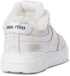 (W) Zapatillas Bajas MIU MIU de Piel de Oveja 'White Comfort' 5E892D_3LNC_F0009_F_D005 Shop (W) Zapatillas Bajas MIU MIU de Piel de Oveja 'White Comfort' 5E892D_3LNC_F0009_F_D005