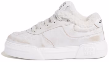 (Women) MIU MIU Sheepskin Low-Top Sneaker 'White Comfort' 5E892D_3LNC_F0009_F_D005 (Women) MIU MIU Sheepskin Low-Top Sneaker 'White Comfort' 5E892D_3LNC_F0009_F_D005