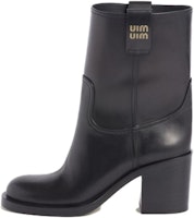 (Women) MIU MIU Short Boot 'Black Comfort Casual' 5U966D_070_F0002_F_075 (Women) MIU MIU Short Boot 'Black Comfort Casual' 5U966D_070_F0002_F_075