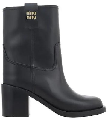 (W) 미우미우 블랙 컴포트 숏부츠 (Miumiu Black Comfort Short Boots) 5U966D_070_F0002_F_075 Order (W) 미우미우 블랙 컴포트 숏부츠 (Miumiu Black Comfort Short Boots) 5U966D_070_F0002_F_075