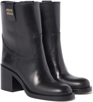 (W) 미우미우 블랙 컴포트 숏부츠 (Miumiu Black Comfort Short Boots) 5U966D_070_F0002_F_075 Shop (W) 미우미우 블랙 컴포트 숏부츠 (Miumiu Black Comfort Short Boots) 5U966D_070_F0002_F_075
