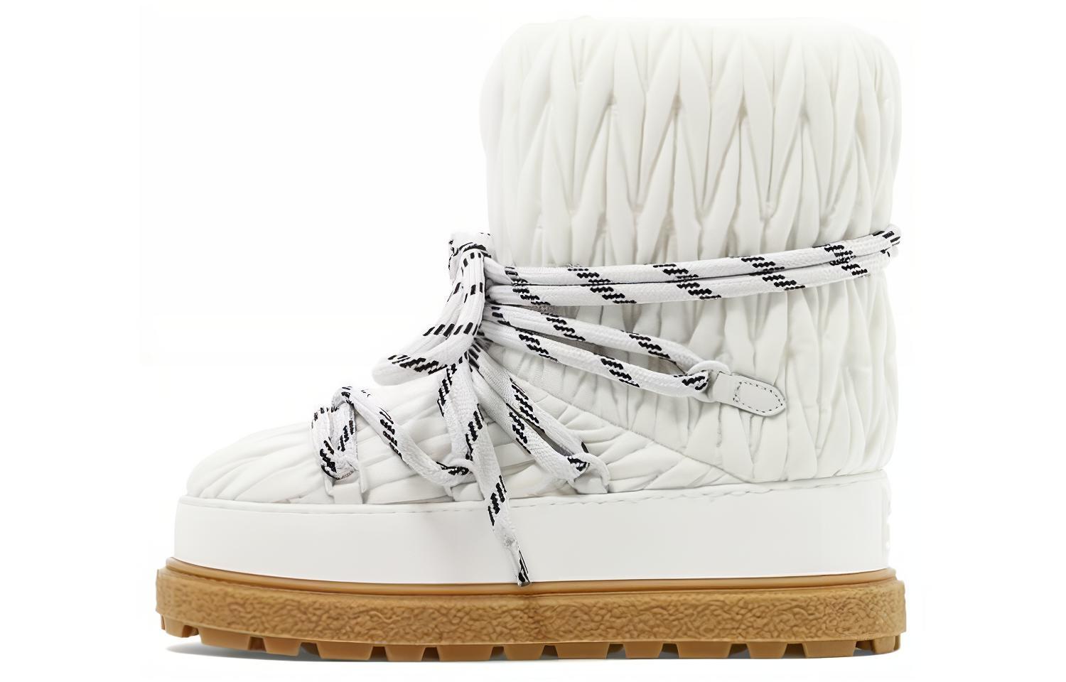 (W) MIU MIU Short Boot 'Fashion White'