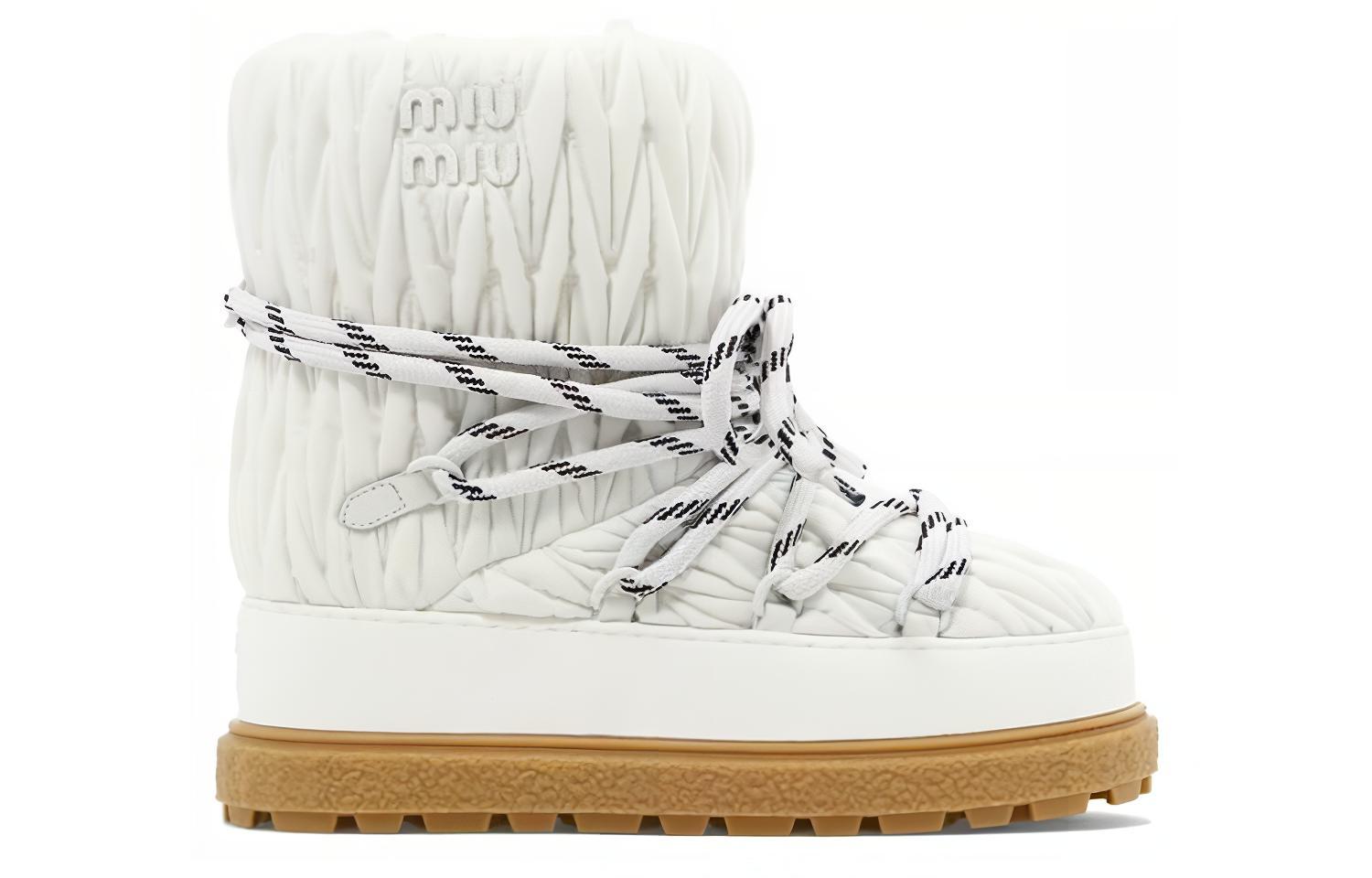(W) MIU MIU Short Boot 'Fashion White' 圖 2