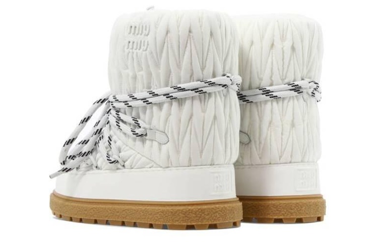 (W) MIU MIU Short Boot 'Fashion White' 圖 4