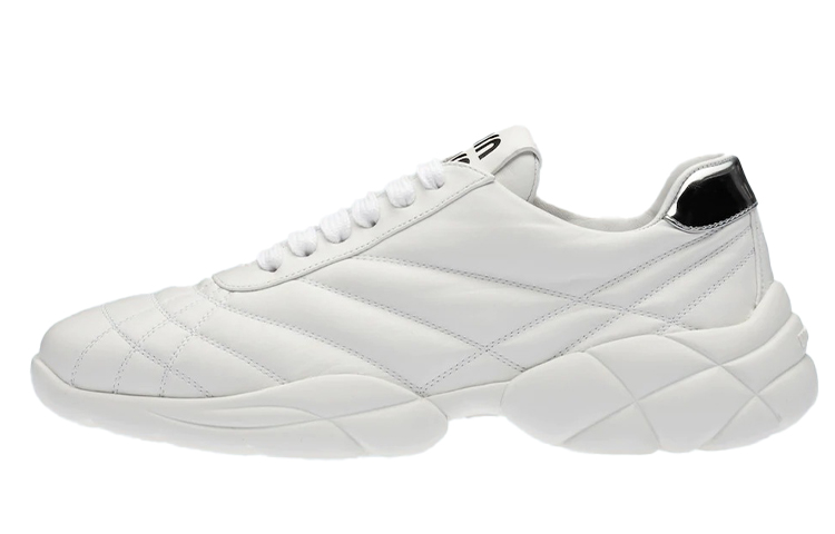 (W) MIU MIU Soft Lamb Leather Sneakers 'White Fashion'