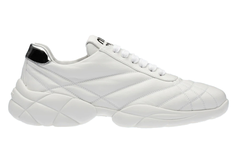 (W) MIU MIU Soft Lamb Leather Sneakers 'White Fashion' 圖 2
