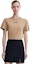 Purchase (W) Camiseta MIU MIU Beige Sólido Slim Fit Manga Corta Cuello Redondo. MJN467-137L-F0627