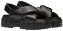Order (W) Sandales MIU MIU Sporty en Cuir Nappa Noir 5X879D-77F-F0002-F-050