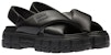 (W) Sandal Kulit Nappa MIU MIU Sporty 'Hitam' 5X879D-77F-F0002-F-050