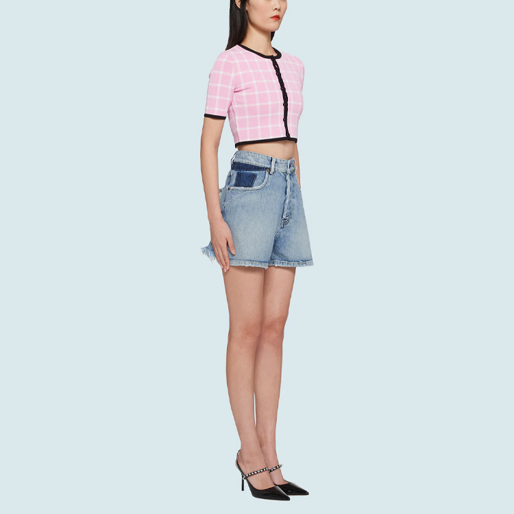 Purchase (W) MIU MIU SS21 Bermudas Vaqueras Azules Estilo Casual. GWP365-1IBO-F0076