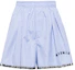 Order (Women) MIU MIU SS21 Blue Printed Poplin Shorts MP1434-1YJJ-F0013