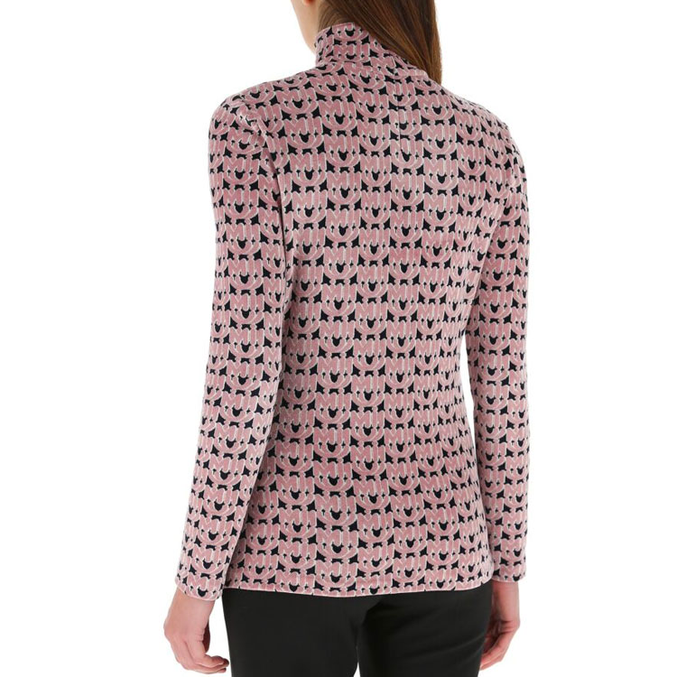 Purchase (W) MIU MIU SS21 刺绣丝绒上衣 粉色 MT1648-1YX3-F0QV3